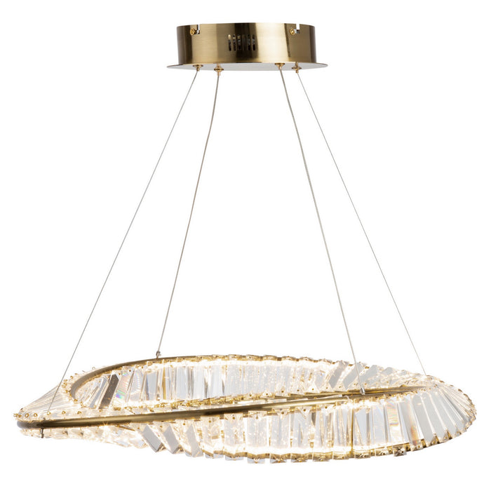 Artcraft AC6720BB LED Pendant, Brushed Brass