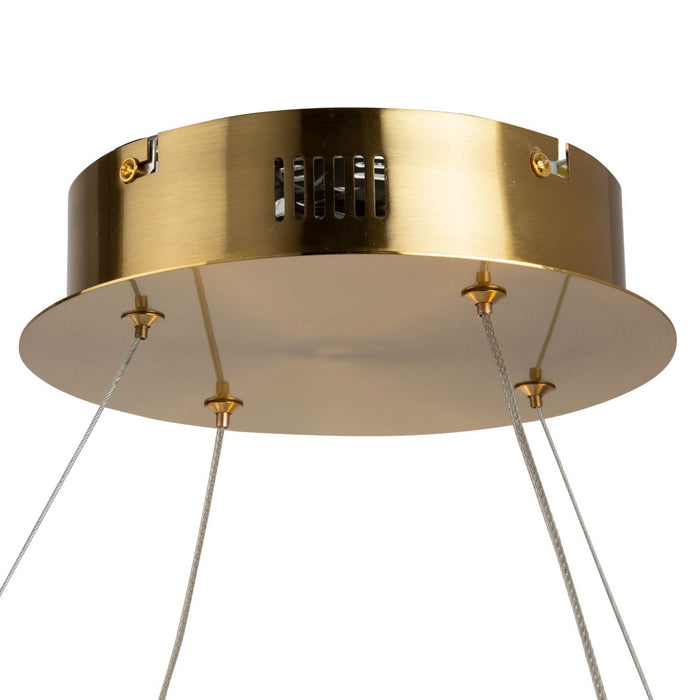 Artcraft AC6720BB LED Pendant, Brushed Brass