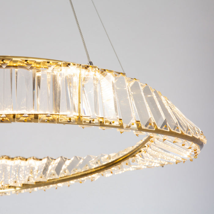 Artcraft AC6720BB LED Pendant, Brushed Brass