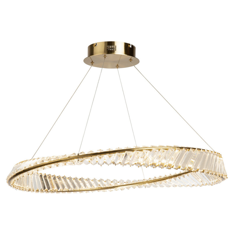 Artcraft AC6721BB LED Pendant, Brushed Brass
