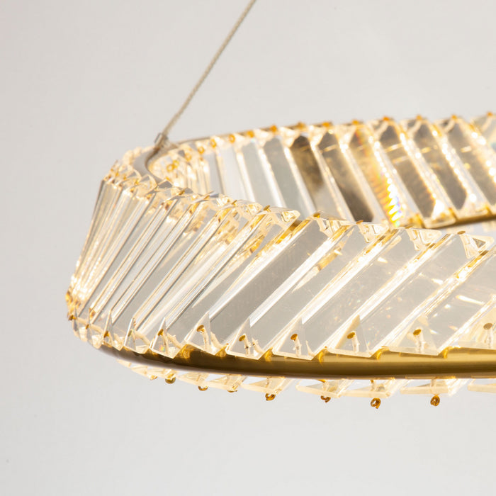Artcraft AC6721BB LED Pendant, Brushed Brass