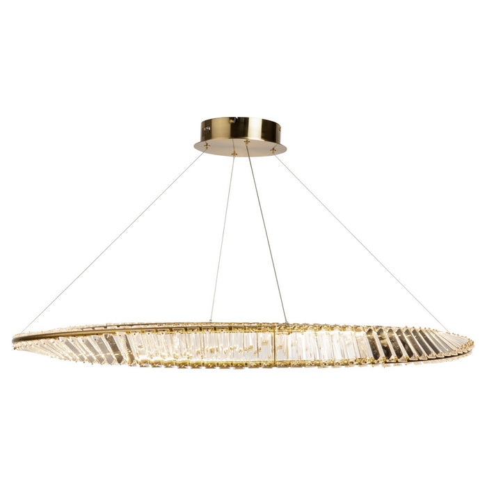 Artcraft AC6722BB LED Pendant, Brushed Brass