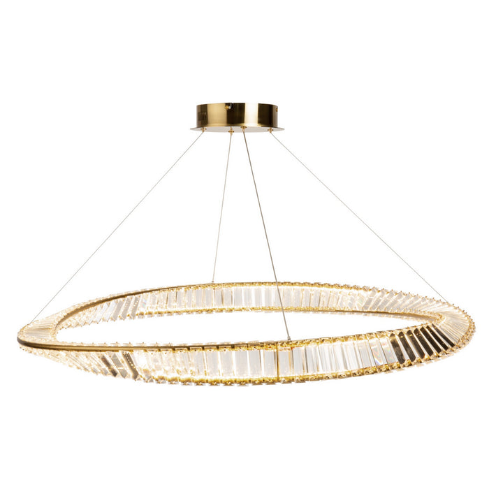 Artcraft AC6722BB LED Pendant, Brushed Brass