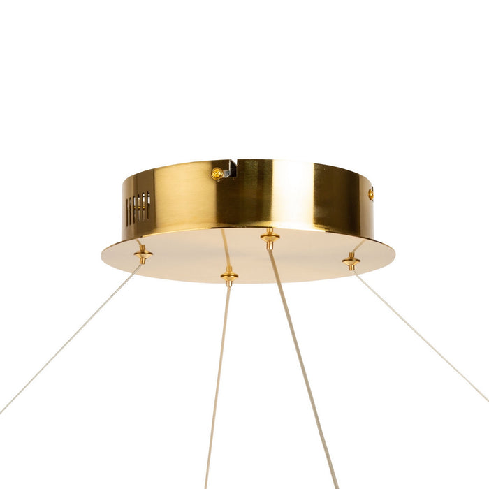 Artcraft AC6722BB LED Pendant, Brushed Brass