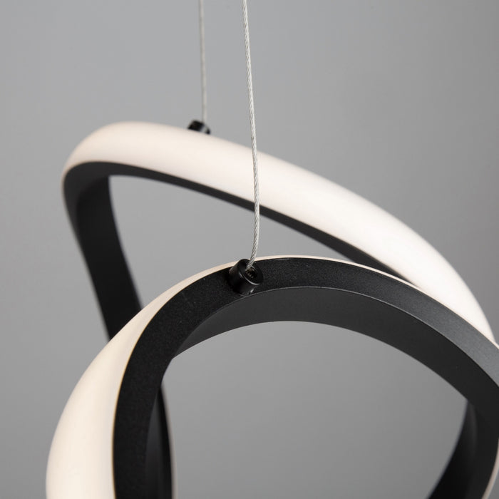 Artcraft AC7638BK LED Pendant, Black