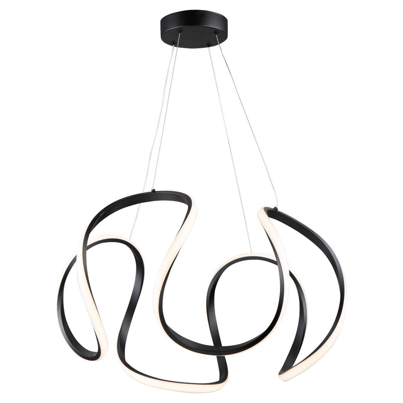 Artcraft AC7639BK LED Pendant, Black