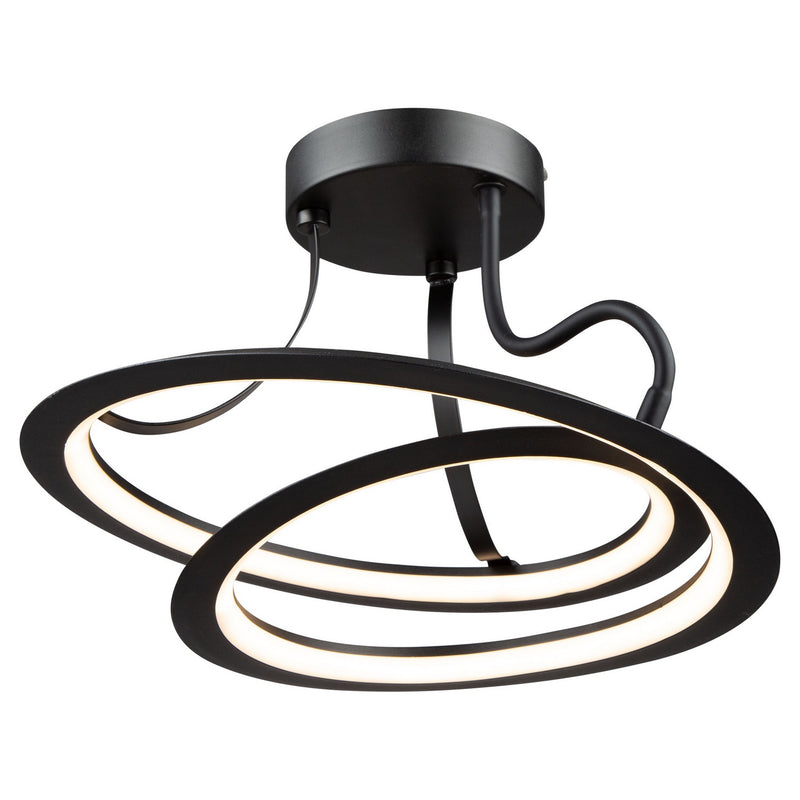 Artcraft AC7676BK LED Semi-Flush Mount, Black