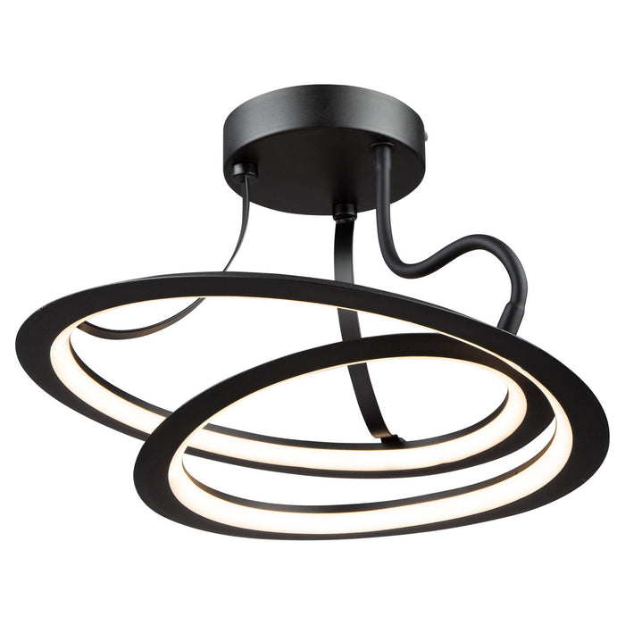 Artcraft AC7676BK LED Semi-Flush Mount, Black