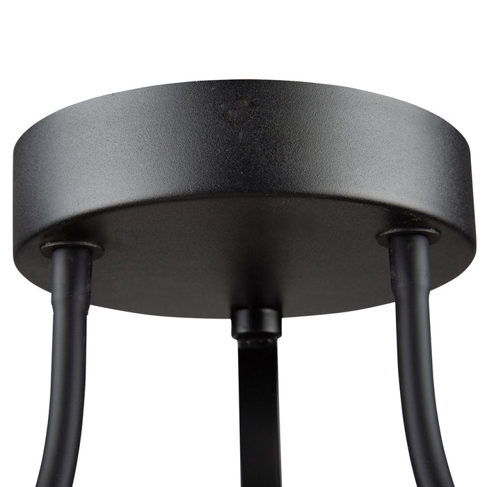 Artcraft AC7676BK LED Semi-Flush Mount, Black