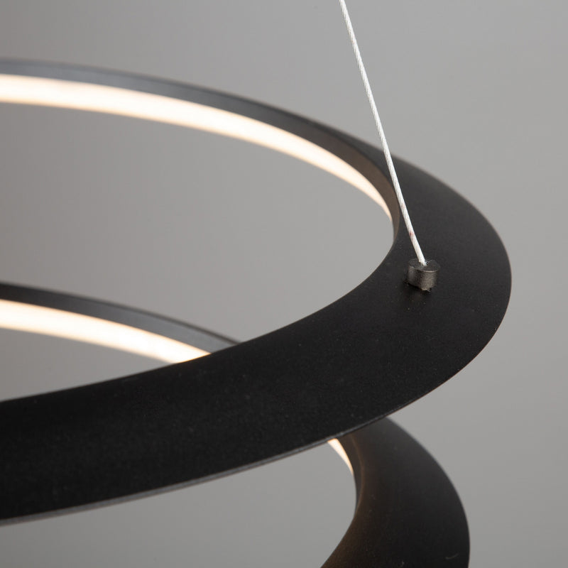 Artcraft AC7678BK LED Pendant, Black