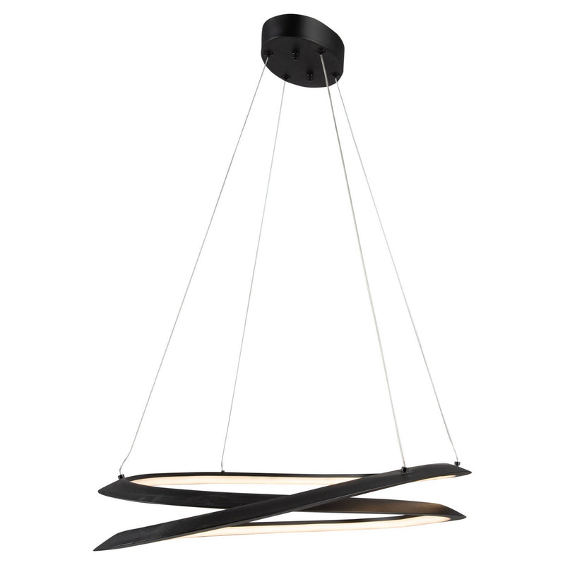 Artcraft AC7679BK LED Pendant, Black