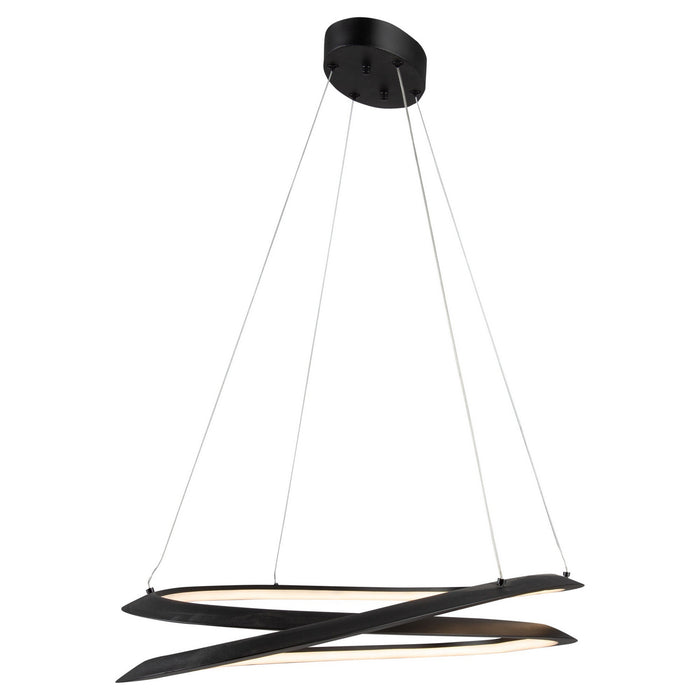 Artcraft AC7679BK LED Pendant, Black