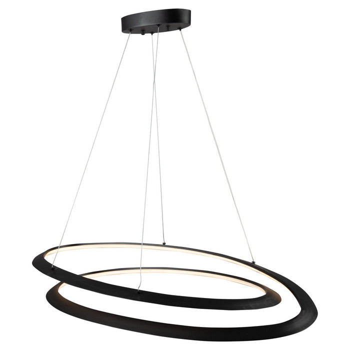 Artcraft AC7679BK LED Pendant, Black