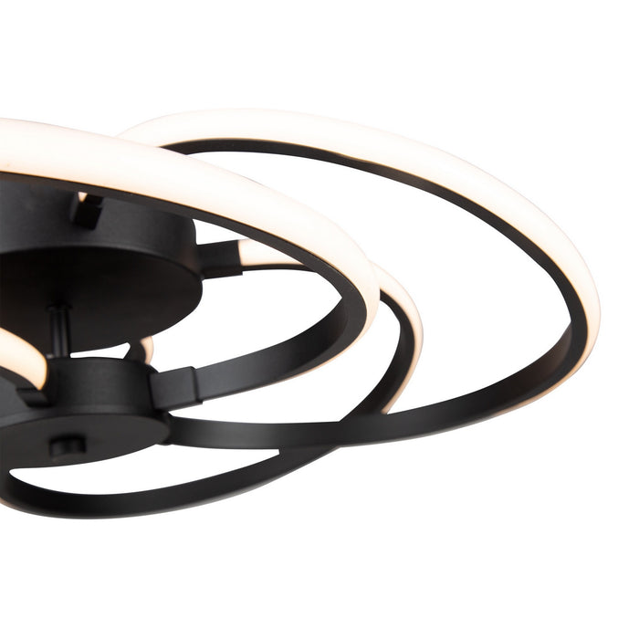Artcraft AC7687BK LED Flush Mount, Black