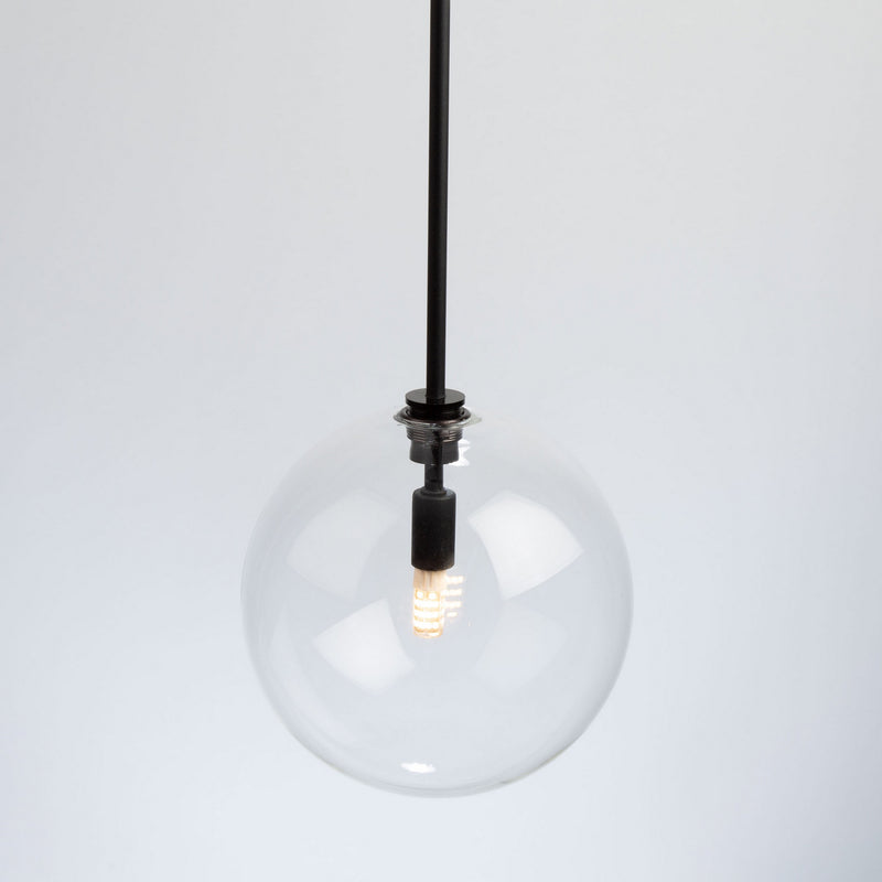 Artcraft SC13191BK One Light Pendant, Black