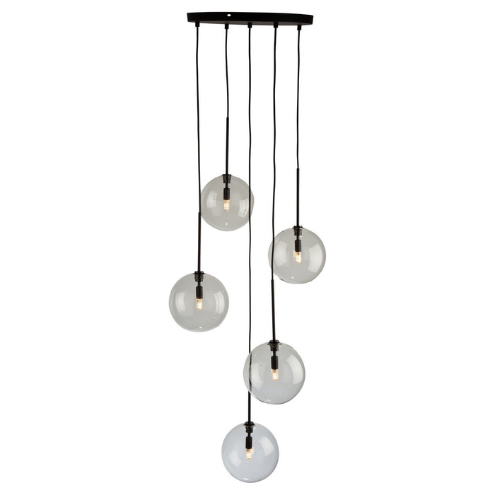 Artcraft SC13195BK Five Light Pendant, Black