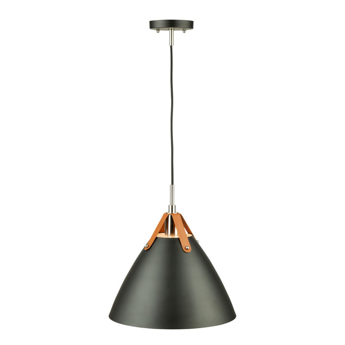 Artcraft SC13320BK One Light Pendant, Black