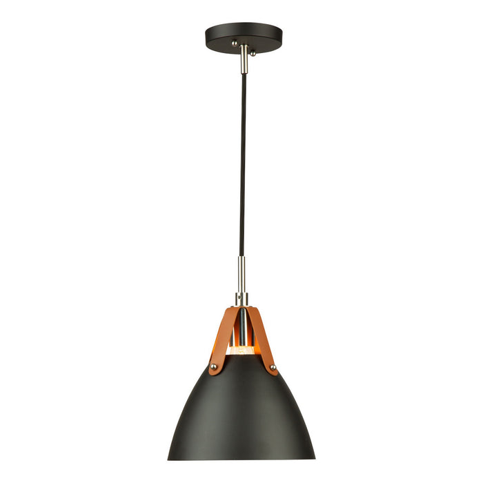 Artcraft SC13321BK One Light Pendant, Black