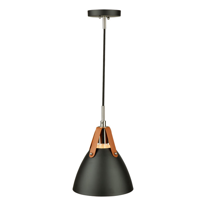 Artcraft SC13321BK One Light Pendant, Black