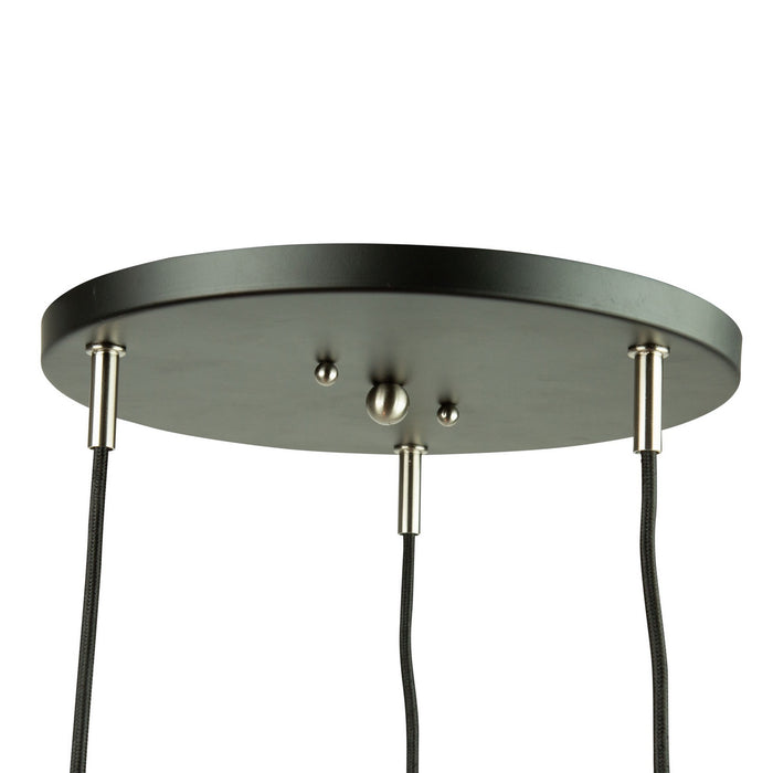 Artcraft SC13323BK Three Light Pendant, Black
