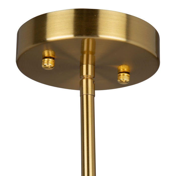 Artcraft SC13333BG Three Light Chandelier, Brushed Gold