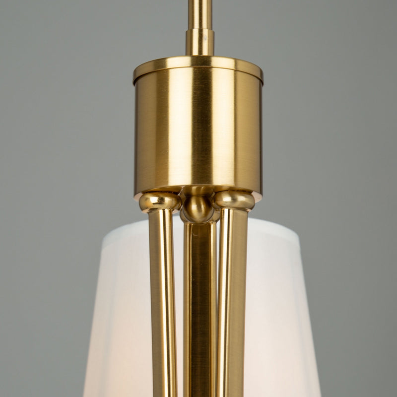 Artcraft SC13333BG Three Light Chandelier, Brushed Gold