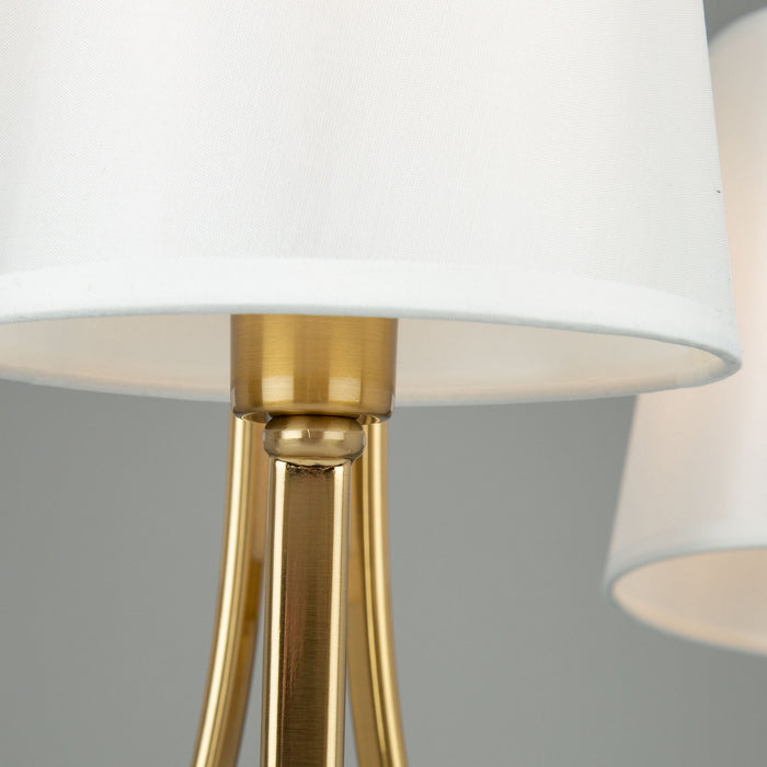 Artcraft SC13333BG Three Light Chandelier, Brushed Gold