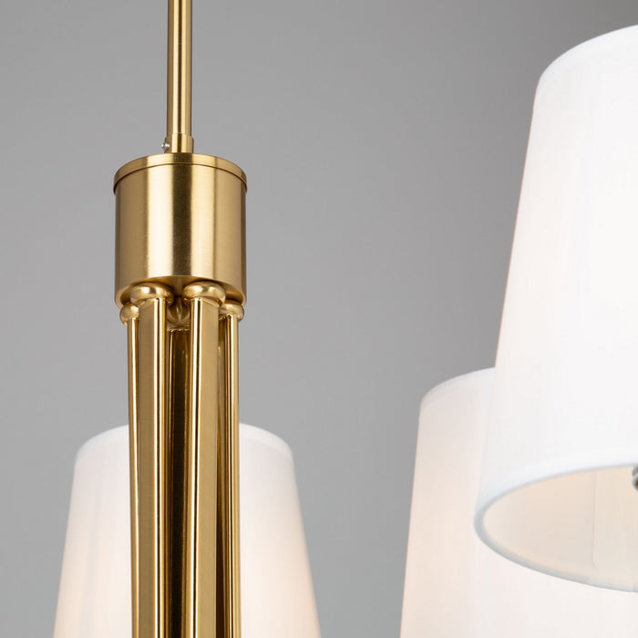 Artcraft SC13335BG Five Light Chandelier, Brushed Gold