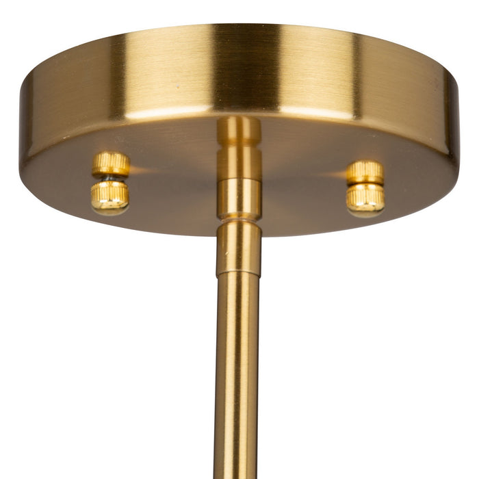 Artcraft SC13335BG Five Light Chandelier, Brushed Gold