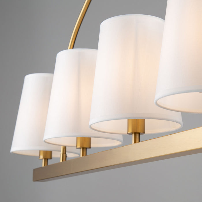 Artcraft SC13336BG Five Light Island Pendant, Brushed Gold