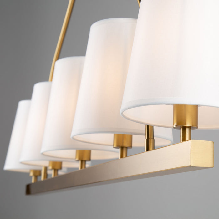 Artcraft SC13336BG Five Light Island Pendant, Brushed Gold