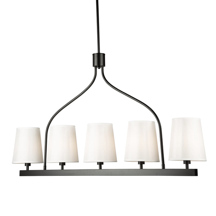 Artcraft SC13336BK Five Light Island Pendant, Black