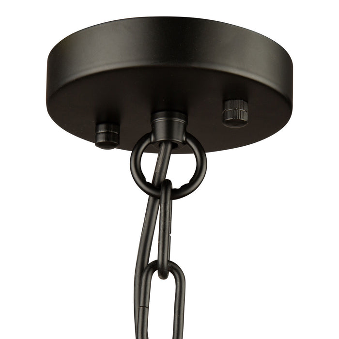 Artcraft SC13345BK Five Light Chandelier, Gold, Black