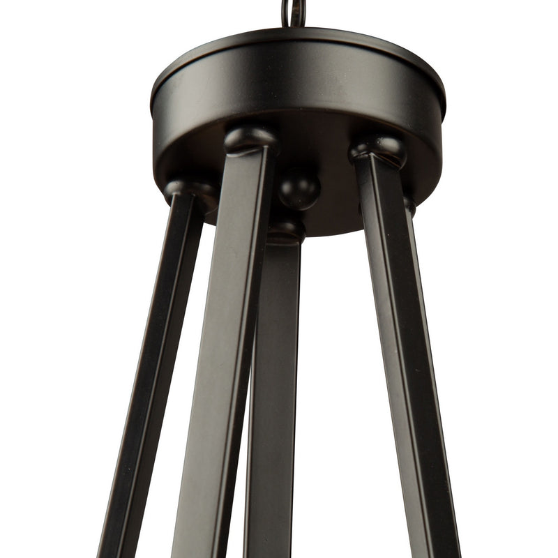 Artcraft SC13345BK Five Light Chandelier, Gold, Black