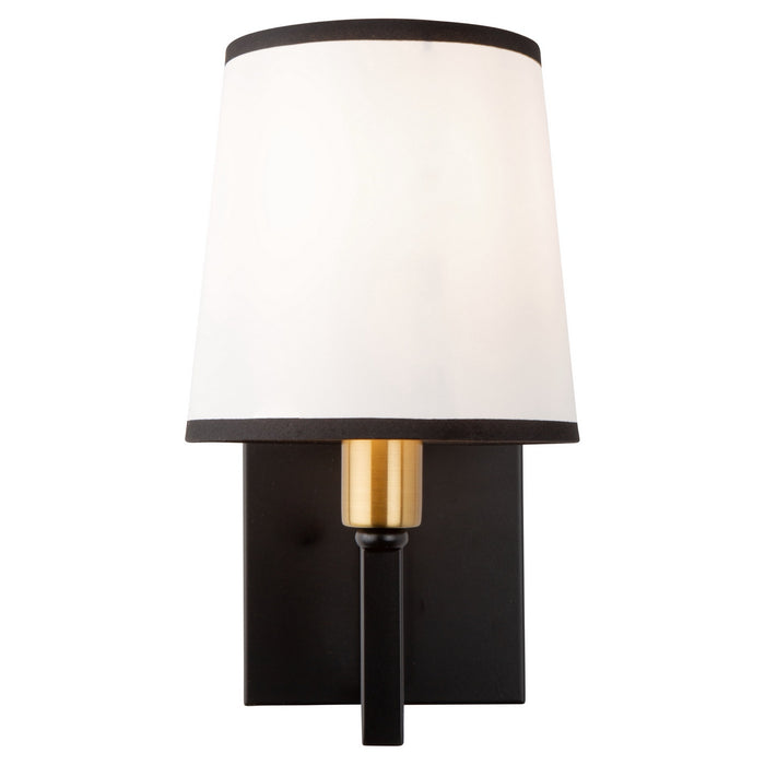 Artcraft SC13347BK One Light Wall Sconce, Gold, Black