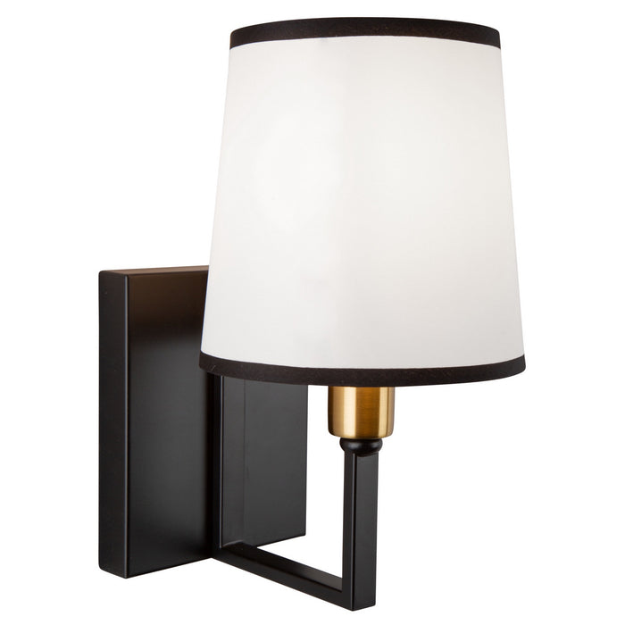 Artcraft SC13347BK One Light Wall Sconce, Gold, Black