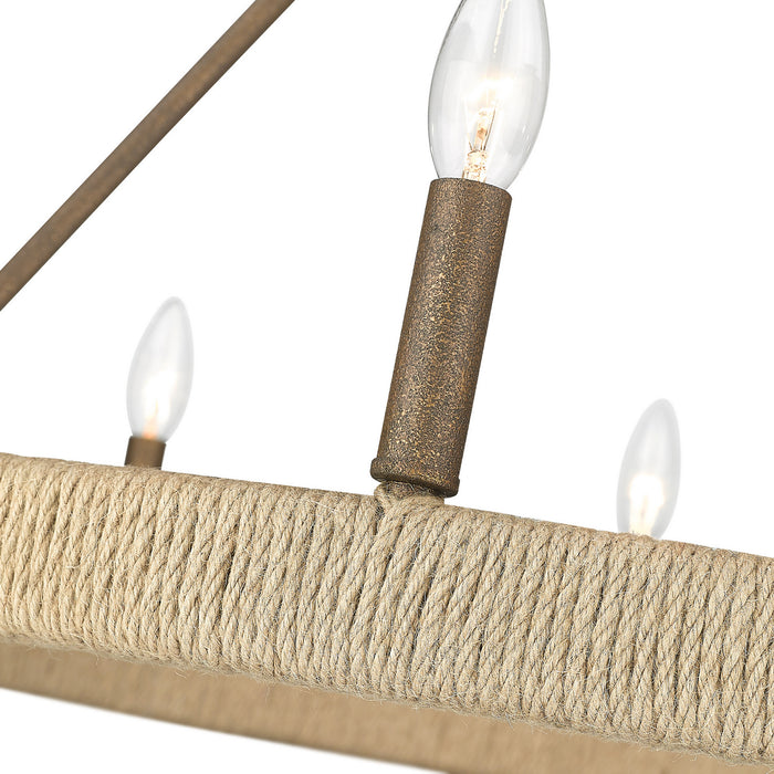 Golden 1022-9 BC Nine Light Chandelier, Burnished Chestnut