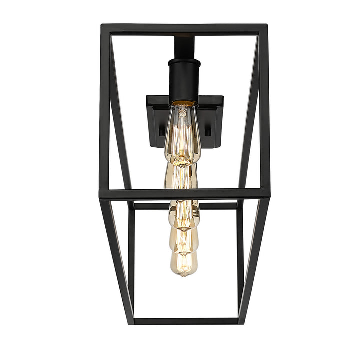 Golden 2072-FM41 BLK Five Light Flush Mount, Matte Black