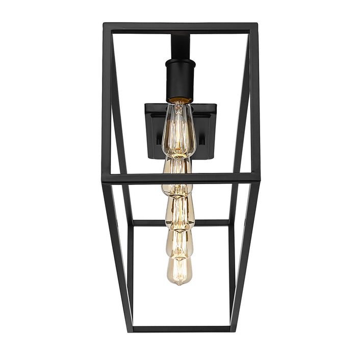 Golden 2072-FM41 BLK Five Light Flush Mount, Matte Black