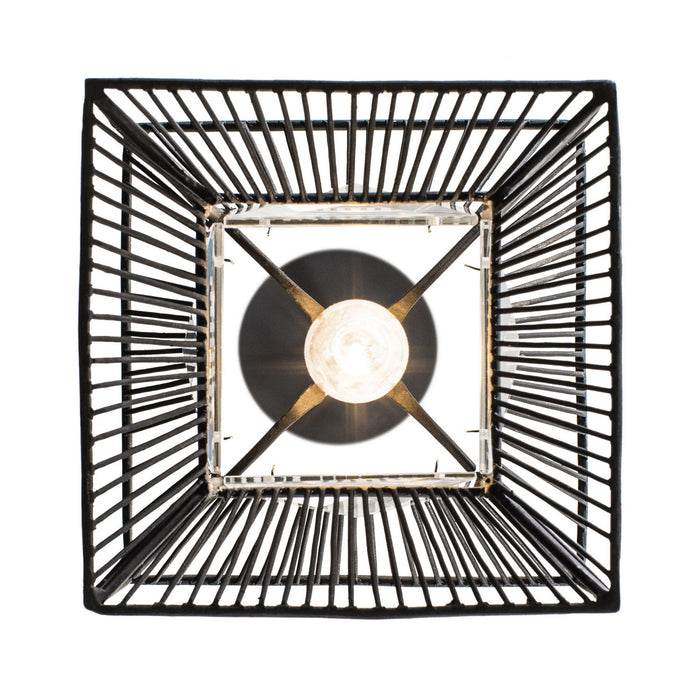 Varaluz 366M01CB One Light Mini Pendant, Carbon
