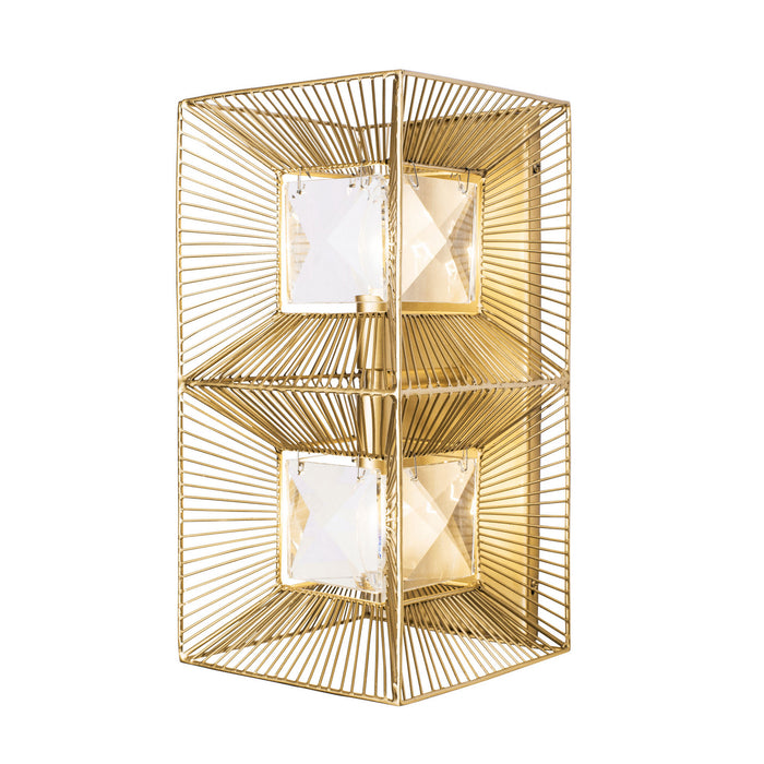 Varaluz 366W02FG Two Light Wall Sconce, French Gold