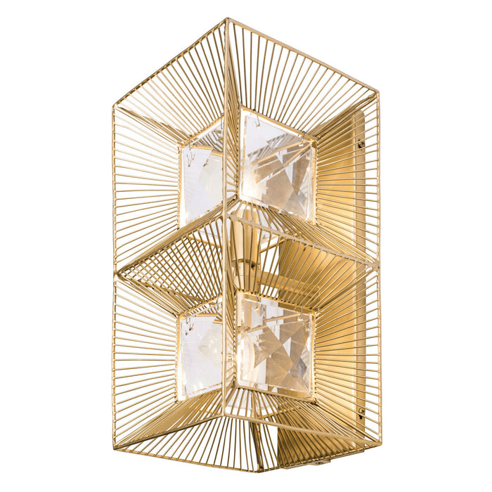 Varaluz 366W02FG Two Light Wall Sconce, French Gold