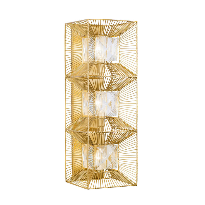 Varaluz 366W03FG Three Light Wall Sconce, French Gold