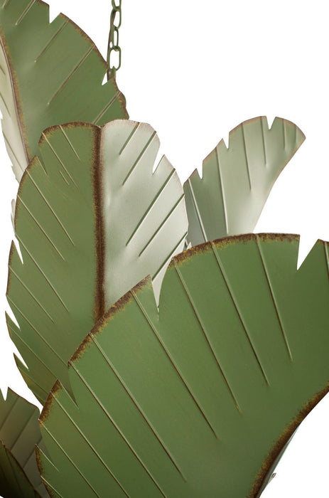Varaluz 901C12 12 Light Chandelier, Banana Leaf