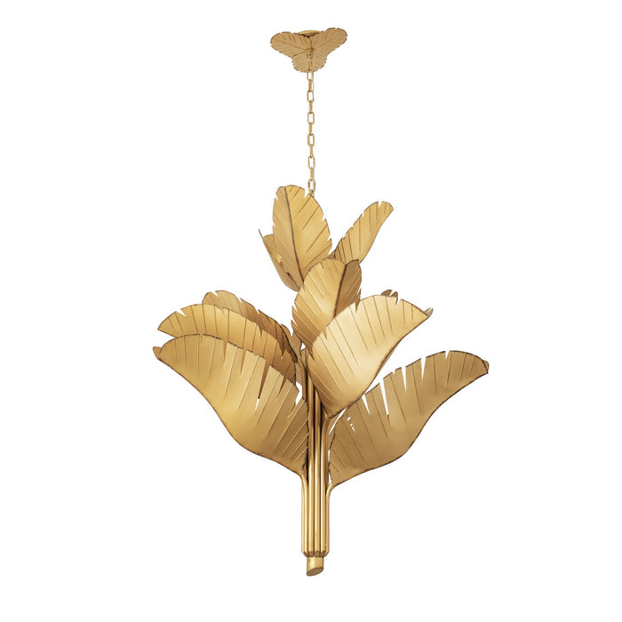 Varaluz 901C12GO 12 Light Chandelier, Gold