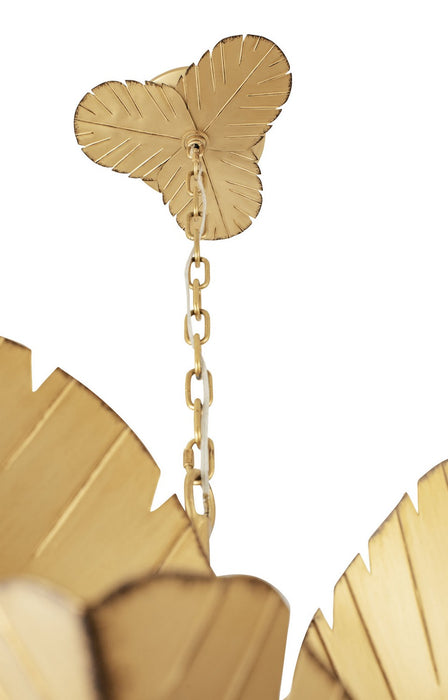 Varaluz 901C12GO 12 Light Chandelier, Gold