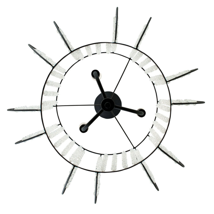 Varaluz 367P03CB Three Light Pendant, Carbon