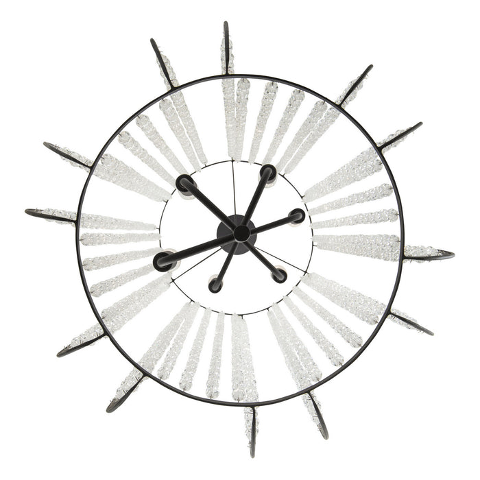 Varaluz 367F06CB Six Light Foyer Pendant, Carbon