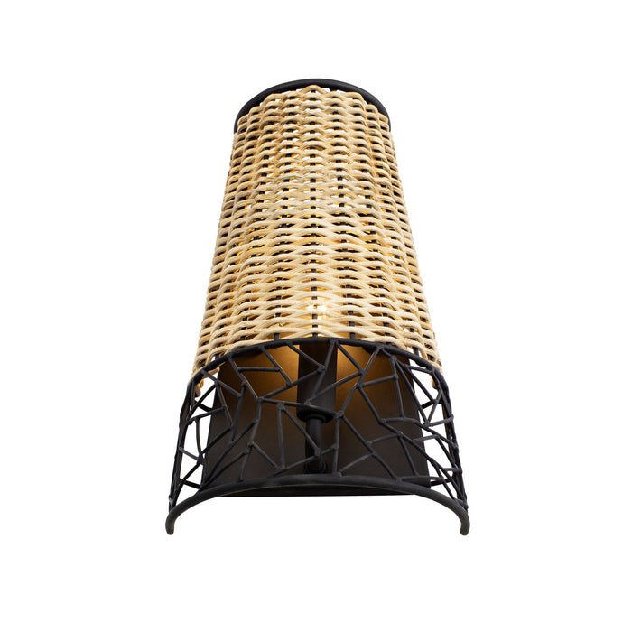 Varaluz 362W01BL One Light Wall Sconce, Black