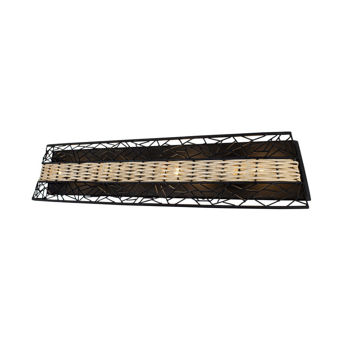 Varaluz 362B04BL Four Light Bath, Black
